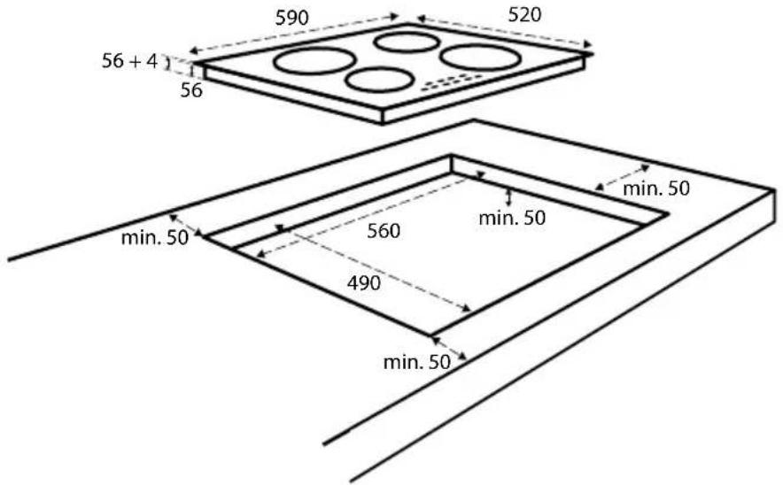 INVENTUM IKI6035MAT - EINBAUMASSE - 1
