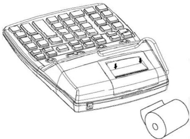 Genie D69 PLUS - Loading the Paper Roll - 2