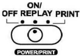 ON/ OFF REPLAY PRINT POWER/PRINT