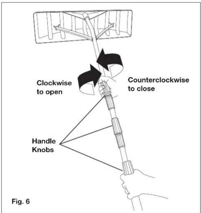 Snow Joe RJ205M - Assembling the Roof Rake + Adjusting the Handle - 6