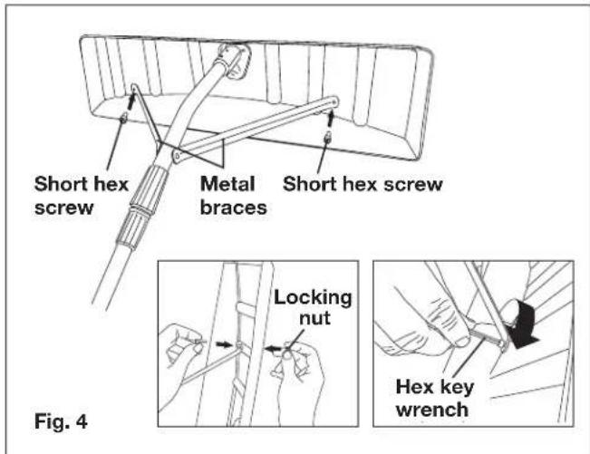Snow Joe RJ205M - Assembling the Roof Rake + Adjusting the Handle - 4
