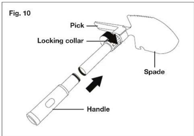 Sun Joe 24VMDTCR1LTW - Folding Shovel Assembly - 1