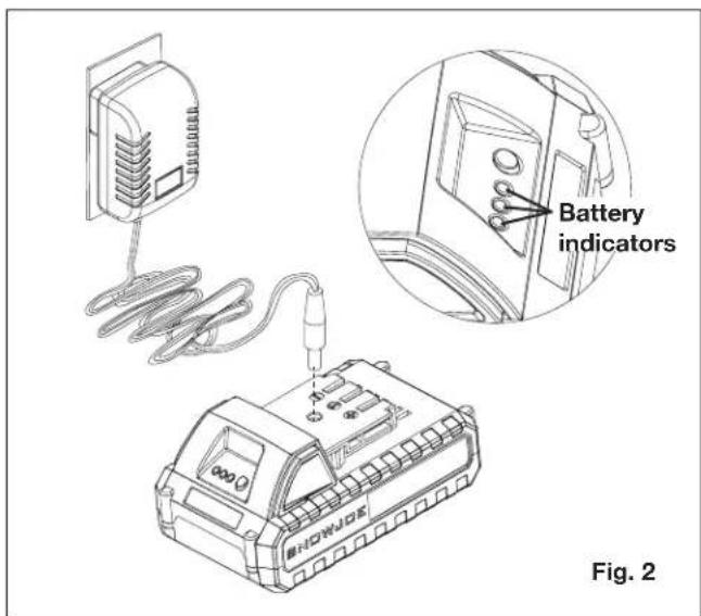 Sun Joe 24VMDTCR1LTW - Charging the Battery - 2