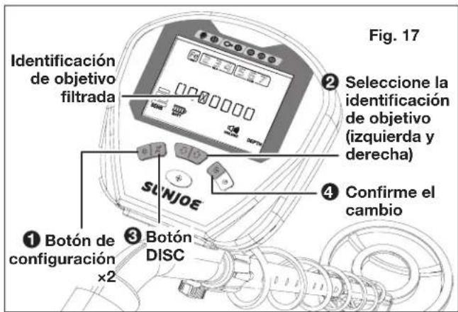 Sun Joe 24VMDTCR1LTW - Modos de detectación - 1