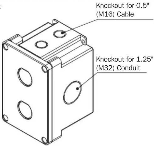 Tripp Lite N206FP04IND - N206-SB01-IND Surface Mount Box Dimensions - 1