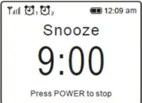 Audizio Rimini - Stopping Alarm/Activate the Snooze function - 1