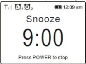 Audizio Rimini - Arrêter l'alarme / activer la fonction snooze - 1