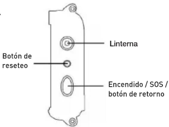 Xplora XGO2 - Encendido / SOS / botón de retorno - 1