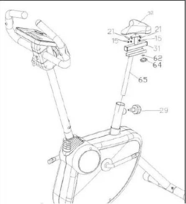 Toorx BRXFLEXI - Montage des pédales - 1