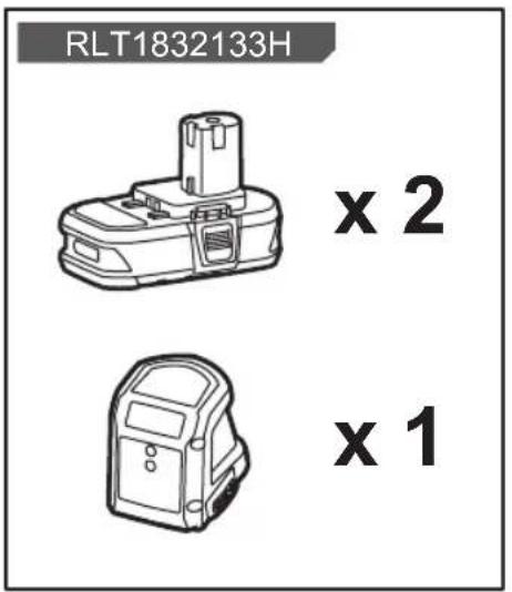 RYOBI One+ RLT183240F - RLT183213/RLT1832133H/RLT183220/RLT183225 - 2
