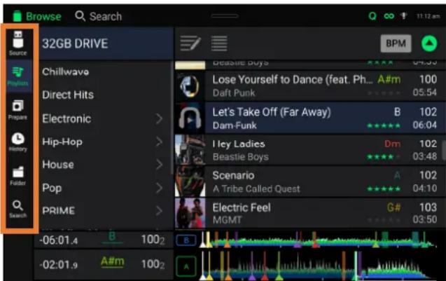 Denon DJ SC6000 Prime - Library View - 1