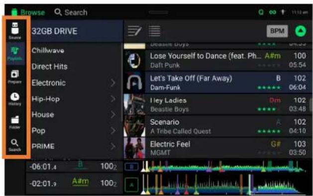 Denon DJ SC6000 Prime - Vista de biblioteca - 1