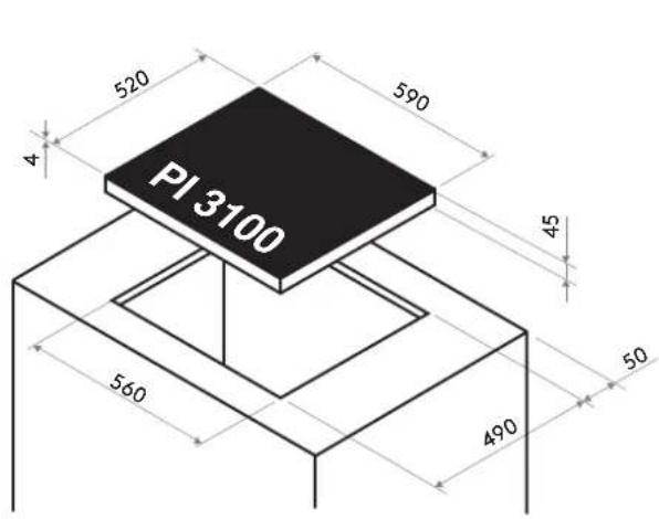 Pando PI 3100 - Fitting - installing: - 2