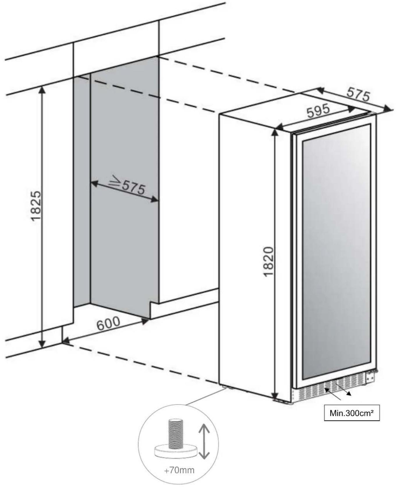 Pando PVMAVP 12470CRR - INSTALLATION DIAGRAMS AND DIMENSIONS - 1