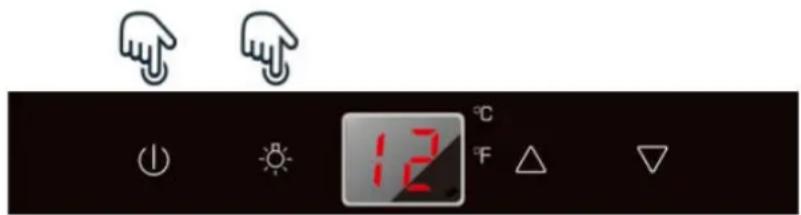 Pando PVMAVP 12470CRR - Mode "display off - 1