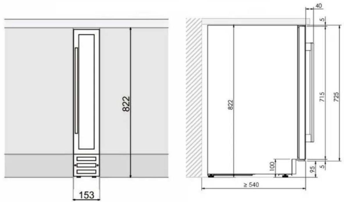 Pando PVZB 159 XR - ESQUEMAS DE INSTALLAÇÃO E COTAS - 1
