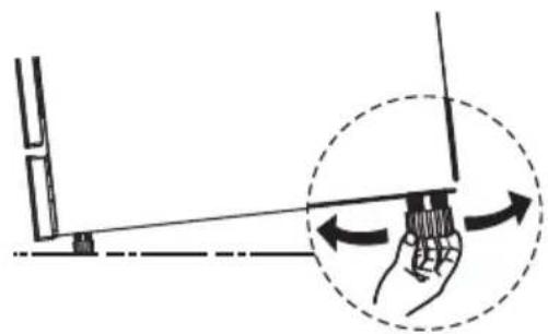 Pando PLT7460 - Levelling the appliance - 1