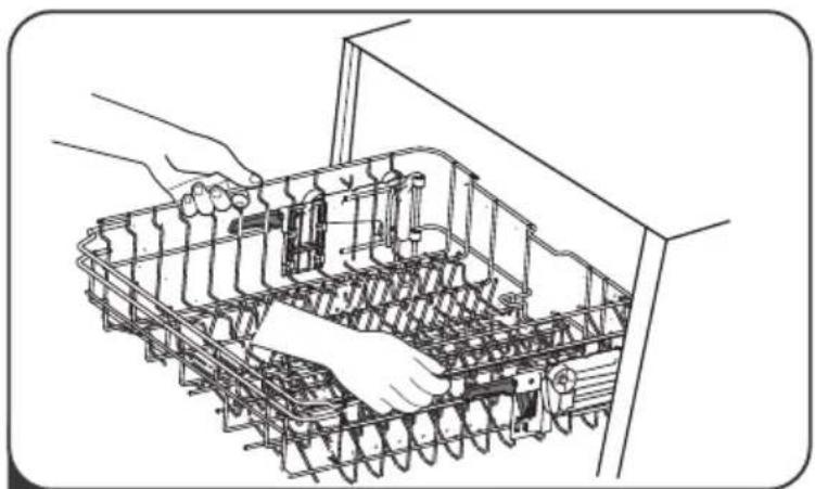 Pando PLT7460 - Adjusting the upper basket - 1