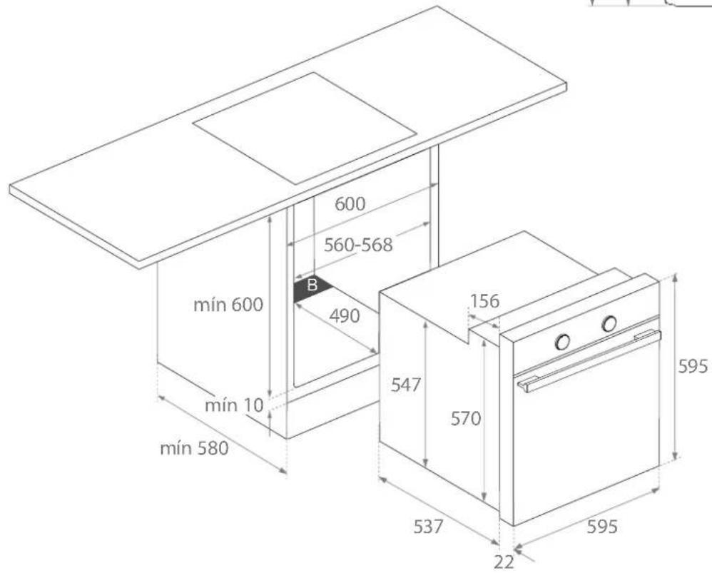 Pando PHP962 - INSTALLATION UNDER ARBEITSPLATTE - 1