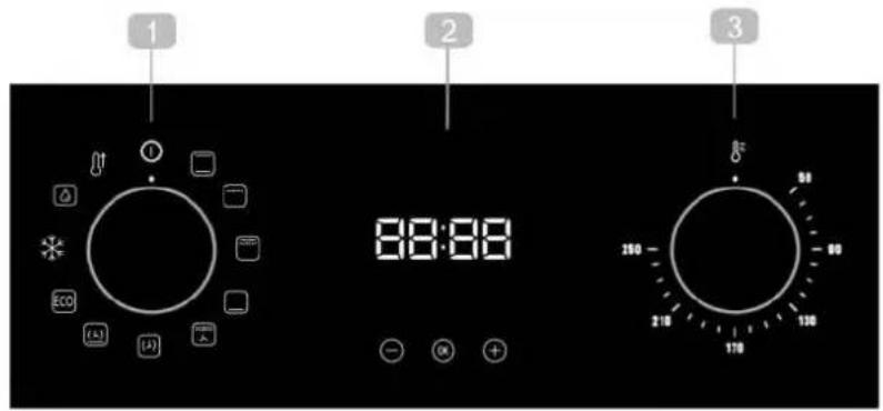 Pando PHP962 - Panneau frontal des commandes - 1