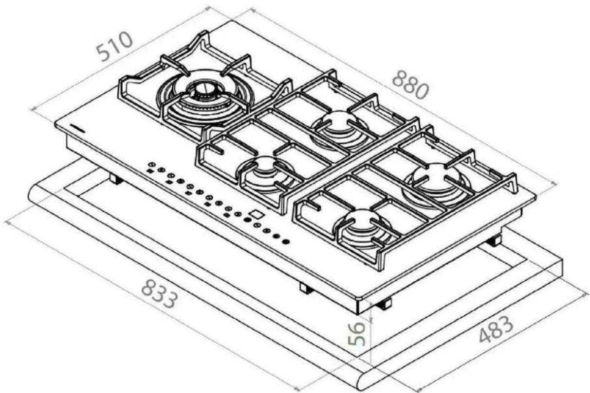 Pando PGA4490 - DESCRÊçO DAS PLACAS DE COZINHA - 1