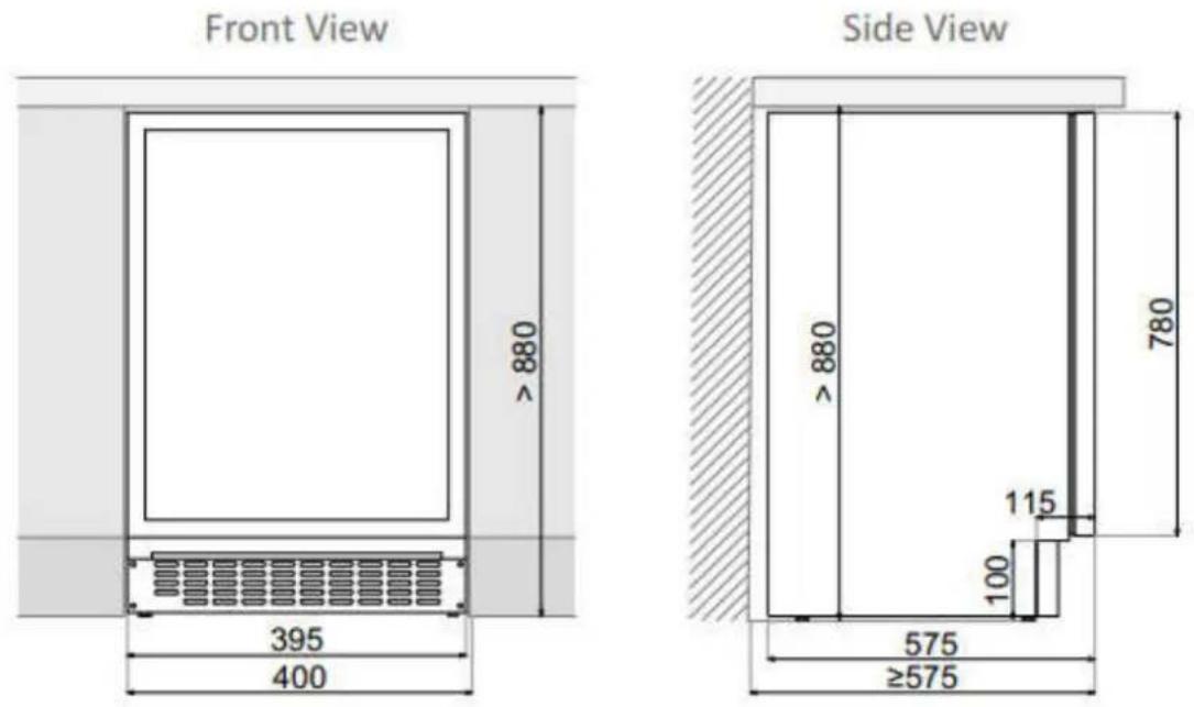 Pando PVMAV 12470 CRL - INSTALLATION DIAGRAMS AND DIMENSIONS - 1
