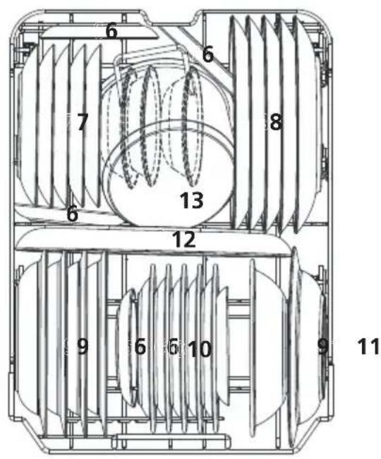Pando PLB7145 - Lower basket: - 1
