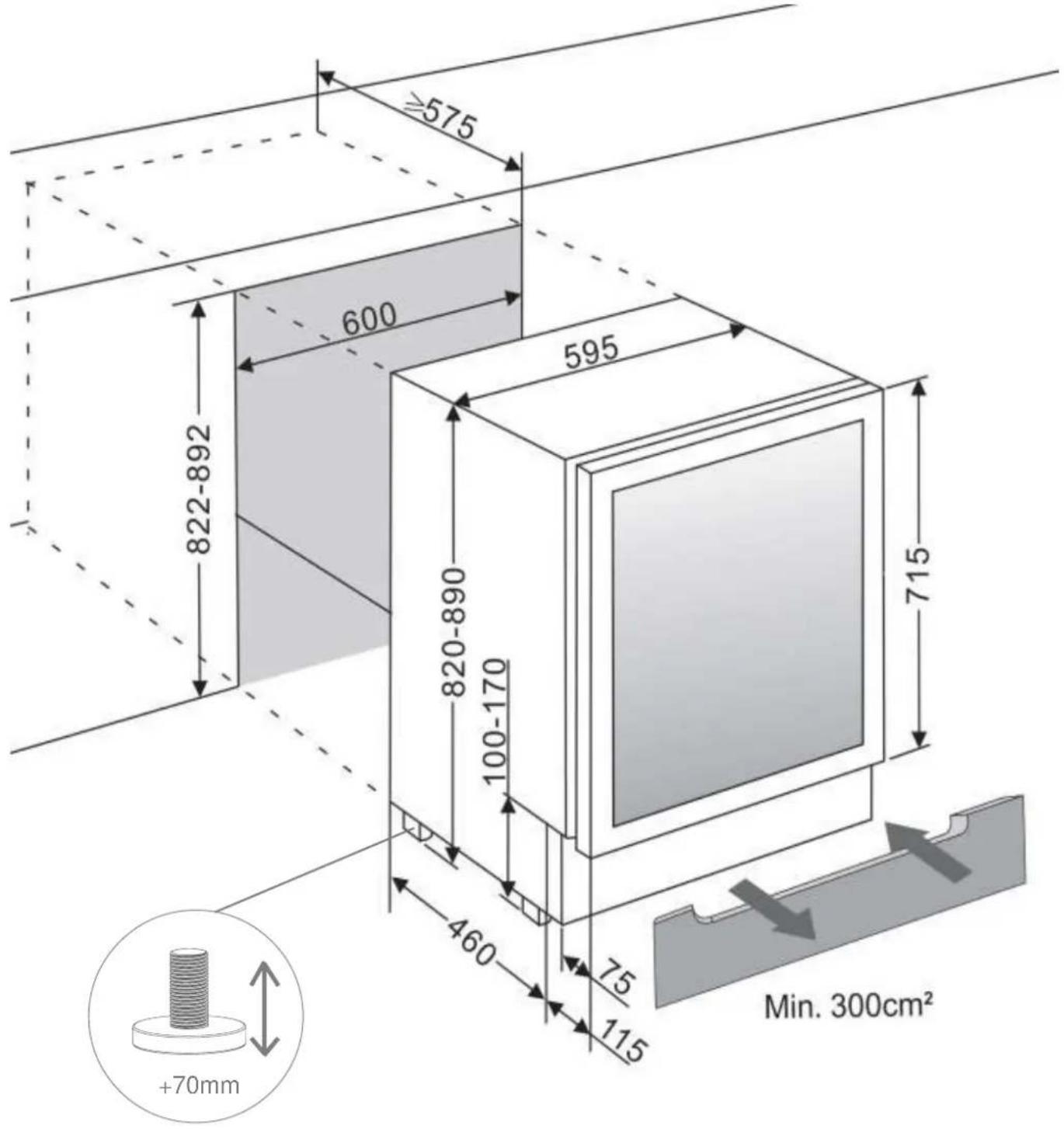 Pando PVMAV 12470 XL - Schemas installation et COTES - 1
