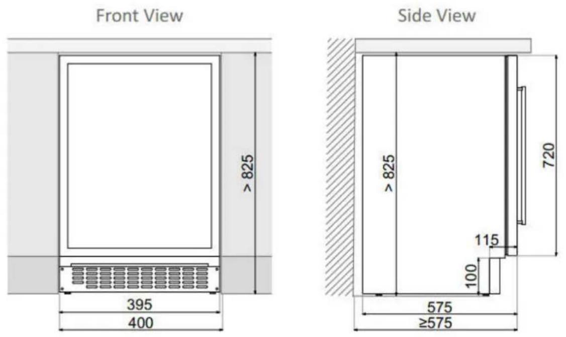 Pando PVMAV 12470 XL - INSTALLATION DIAGRAMS AND DIMENSIONS - 1