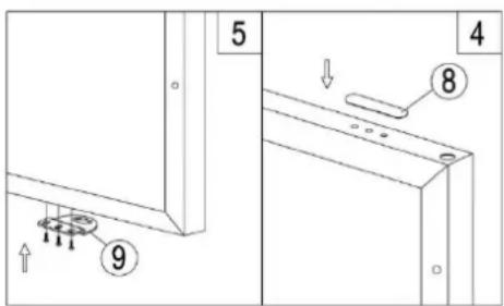Pando PVMAV 12470 XL - SCHEMA - Modeles encastrés sous le PLAN de travail - 3