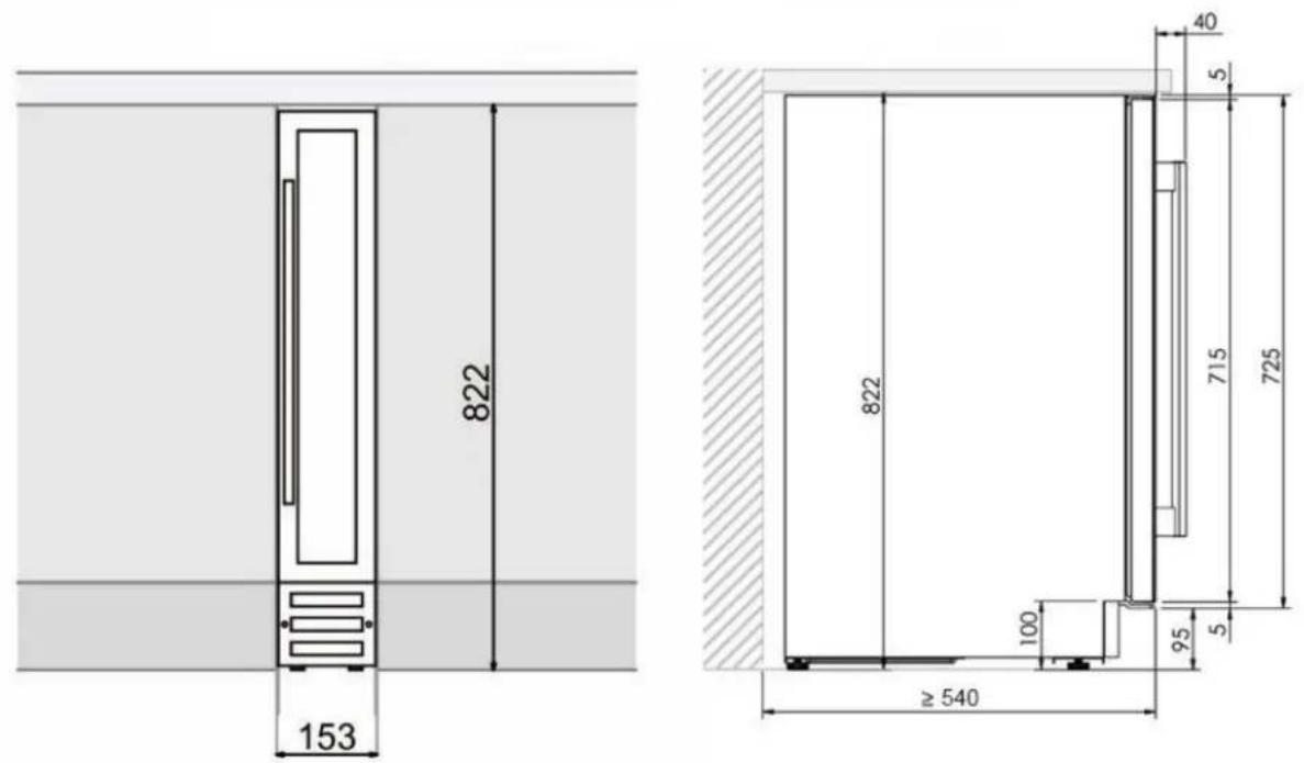 Pando PVMAV 12470 XL - INSTALLATION DIAGRAMS AND DIMENSIONS - 1