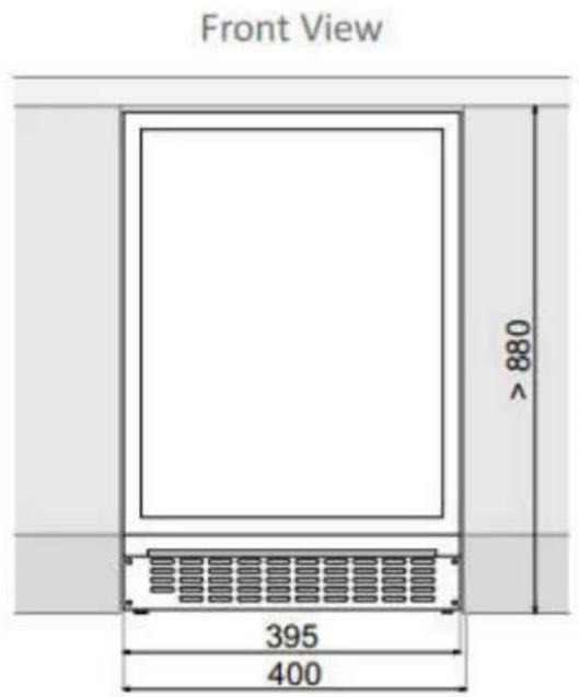 Pando PVMAV 12470 XL - INSTALLATION DIAGRAMS AND DIMENSIONS - 1
