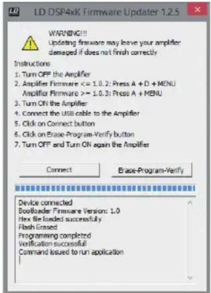 LD Systems DSP 45 K - Start the firmware updater and follow the steps shown carefully! - 4