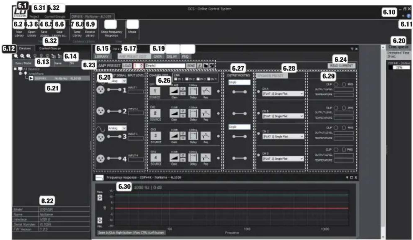 LD Systems DSP 45 K - OVERVIEW WINDOW - 1