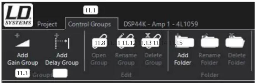 LD Systems DSP 45 K - Groupes de contrôle - 1