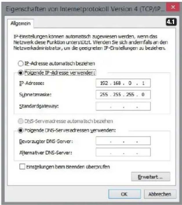 LD Systems DSP 45 K - VERBINDUNG VIA ETHERNET HERSTELLEN - 1