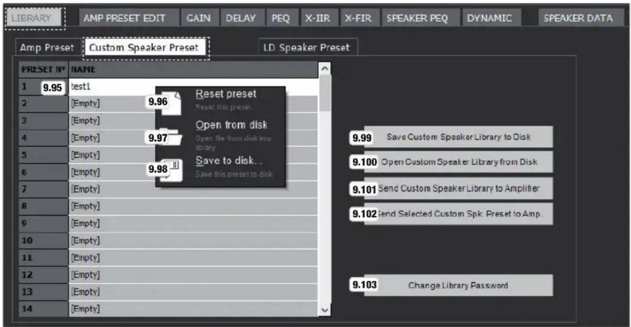 LD Systems DSP 45 K - ADMINISTERING CUSTOM SPEAKER PRESETS - 1