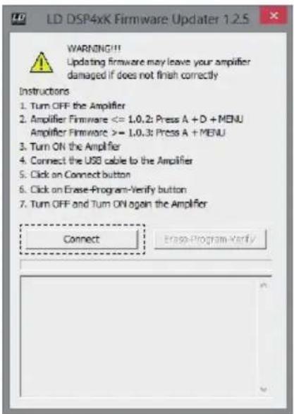 LD Systems DSP 45 K - Inicie el actualizador del firmware y siga minuciosamente los pasos indicados. - 2