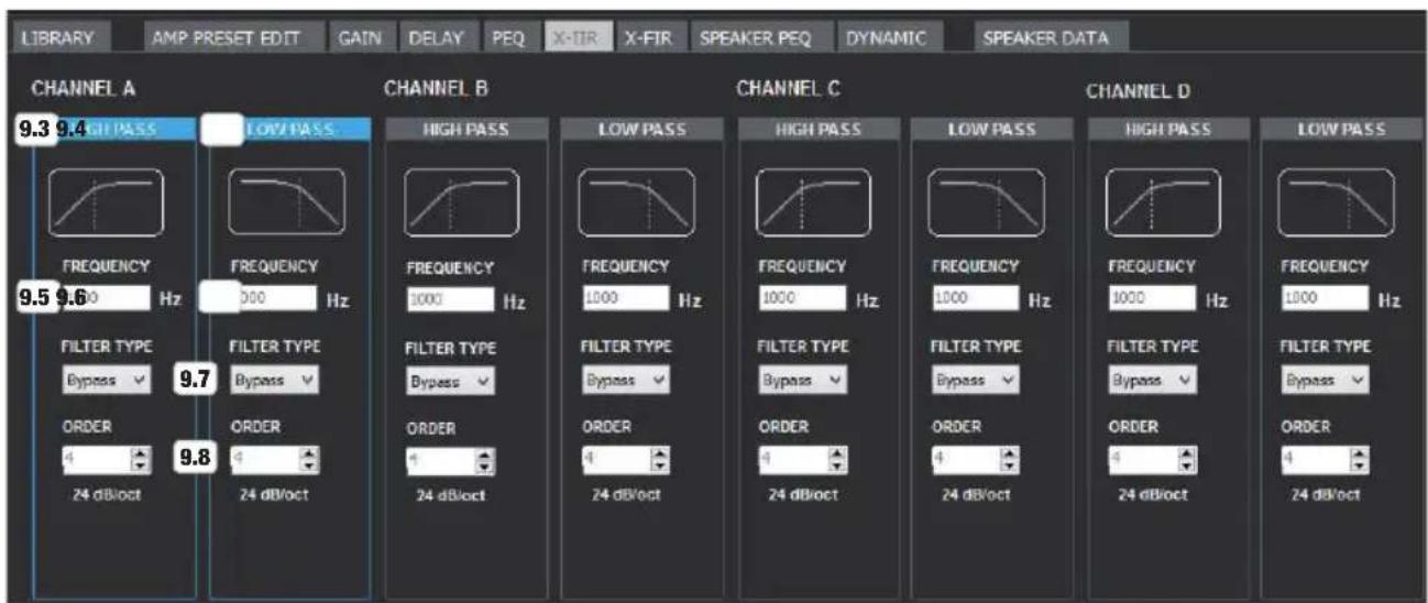 LD Systems DSP 45 K - FILTR X-IIR (INFINITE IMPULSE RESPONSE) - 1