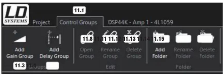 LD Systems DSP 45 K - CONTROL GROUPS - 1