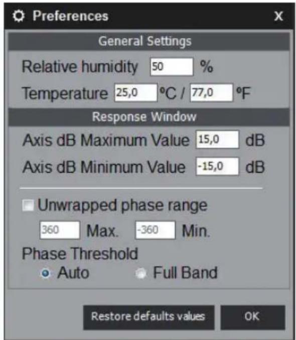 LD Systems DSP 45 K - Préférences - 2