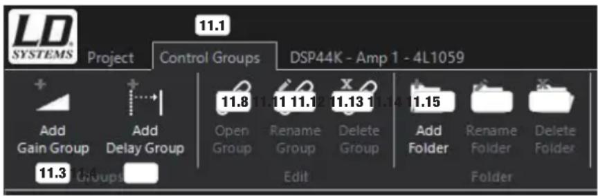 LD Systems DSP 45 K - GRUPPI DI CONTROLLO - 1