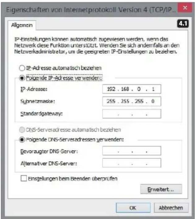 LD Systems DSP 45 K - ESTABLECER CONEXIÓN MEDIANTE ETHERNET - 1
