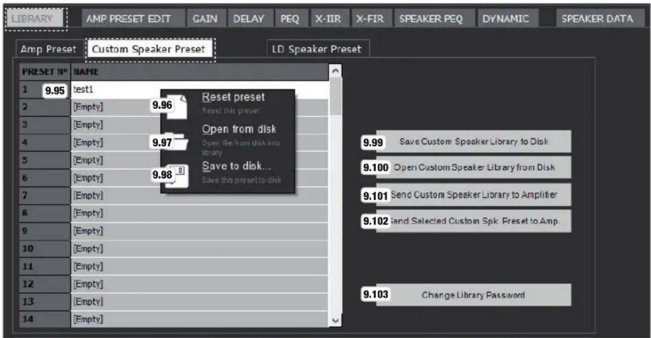 LD Systems DSP 45 K - Gestion de presets d'enceinte personnalisés - 1