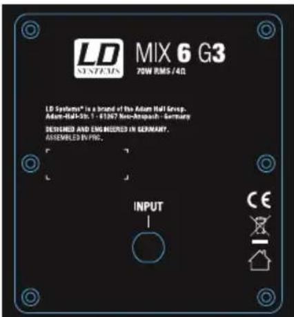 LD Systems MIX 6 G3 - RACCORDO MIX6G3 - 1