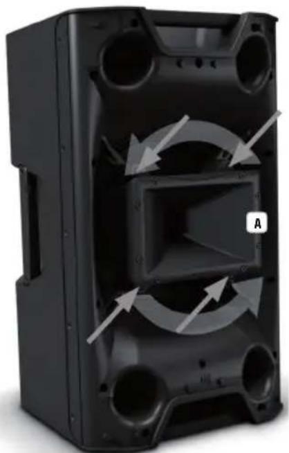 LD Systems ICOA 12 A W - 将高音喇叭转动 90^ - 1