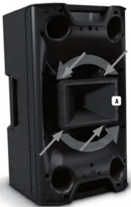 LD Systems ICOA 12 A W - 將高音喇叭旋轉 90° - 1