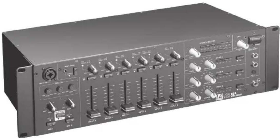 LD Systems ZONE 624 - 4-ZONEN RACK MIXER - 1