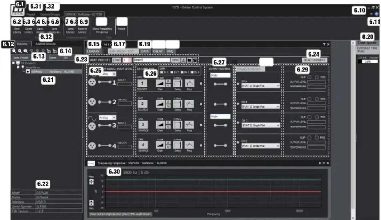 LD Systems DSP 44 K - FINESTRA RIEPILOGATIVA - 1