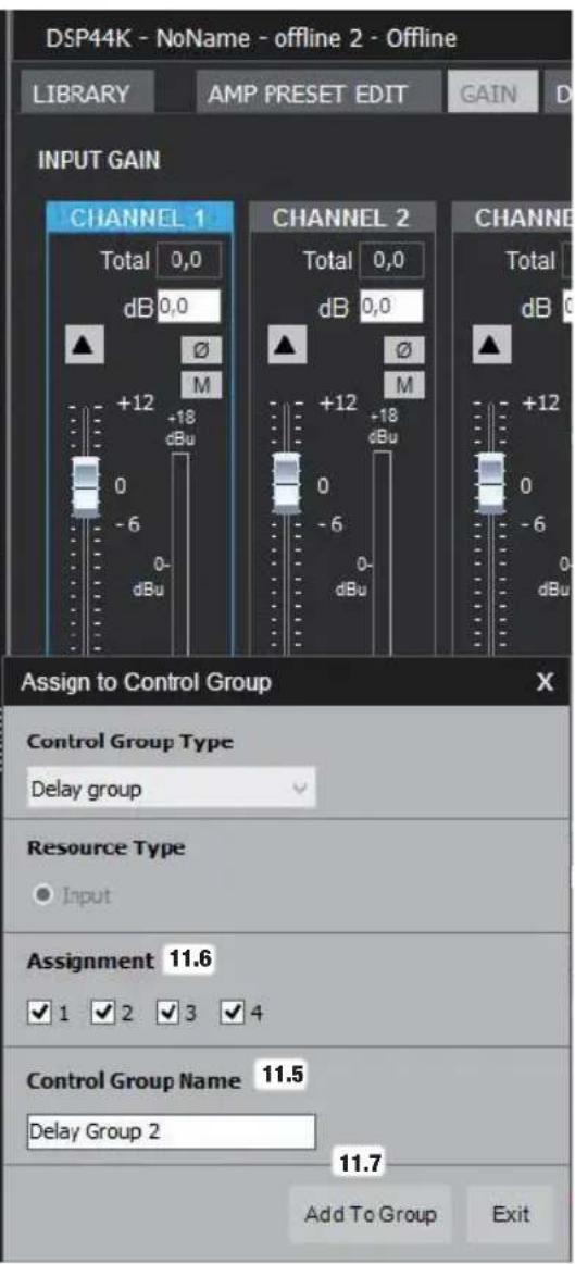 LD Systems DSP 44 K - GRUPOS DE CONTROL - 4